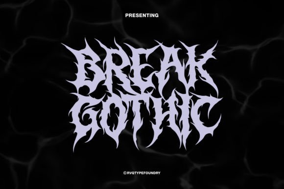 Break Gothic: The Edgy Display Font for Bold Design