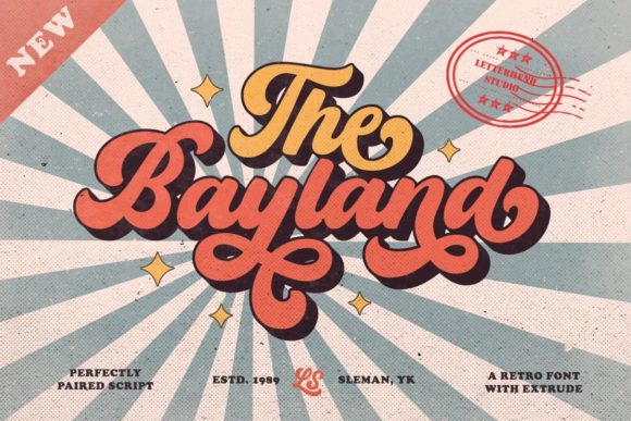Discover The Bayland: A Display Font with Vintage Charm