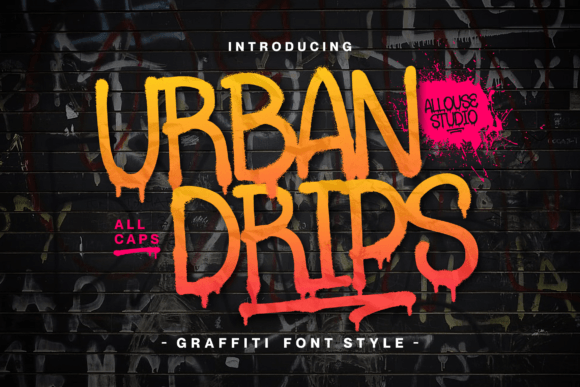 Urbandrips: The Edgy Display Font for Bold Creative Projects